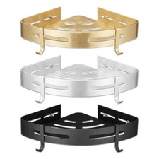 Dusche Eckregal Ablageregal Bad Caddy Gebürstet Gold Silber Matt Schwarz Badezimmer-Shelf price