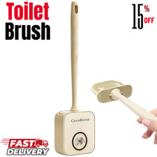Weiche Silikonborsten Toilettenbürste & Halter Set Reinigungsbürste Bad WC Bürste Toilet Brush price