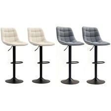HOMCOM Barhocker 2er-Set, Gepolstert Barstuhl mit Lehne, Refurbished Barhocker price