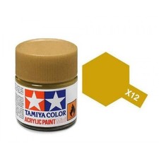 Tamiya Acryl Mini X-12 Blattgoldfarbe Gold Leaf Paint price