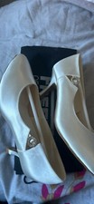 Damenschuhe Freed off white UK 7 Kristall Hochzeit Braut Abschlussball Abend Party Evening Schuhe price