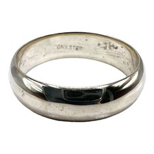 Massiver schlichter Ehering Sterlingsilber 6 mm breit Größe 10,5 Silver Wedding Band price