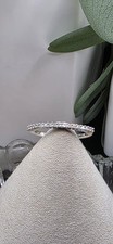 Sterling Silber Diamant Ehering Ringgröße 8,25-,27 TCW vorsteckbar funkelnd! Silver Wedding Band price