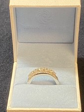 Newshee 925 Sterling Silber Eternity Ehering Größe 7 mit Box Silver Wedding Band price