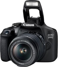 Canon EOS 2000D digitale Spiegelreflexkamera 24,1 MP EF-S 18-55 IS II KIT – schwarz Digital Cameras price