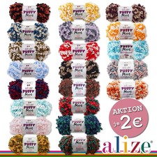 Alize 150 g Puffy More Wolle Chenillewolle Fingerstricken Knüpfen AKTION Chenille price