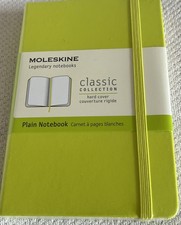 MOLESKINE Notizbuch 'Pocket' Hardcover 9 x 14 cm EINFARBIG in Zitronengrün Hardcover Notebook price