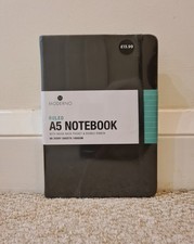 Moderno schwarz A5 liniert - Hardcover Notizbuch 96 Seiten - 100GSM Hardcover Notebook price