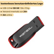 USB Flash-Laufwerk 128 GB Kostenloses benutzerdefiniertes Logo USB-Sticks 64GB Flashes price