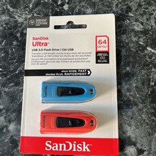 SanDisk Ultra 64GB USB-Stick USB 3.0 bis zu 130MB/s lesen - Doppelpack Flashes price