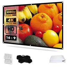 100" 16:9 Beamer Leinwand Faltbarer Tragbare HD Projector Screen Outdoor Haken Projector Screen price