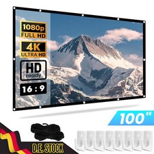 100" 16:9 Beamer Leinwand Rolleinwand Tragbare HD Projector Screen Outdoor Haken Projector Screen price