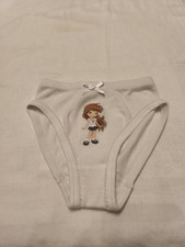 Mädchen Slip Hipster Baumwolle Größe 110  Baumwolle Dicker Stoff Weiß Mädchen-Unterwäsche price