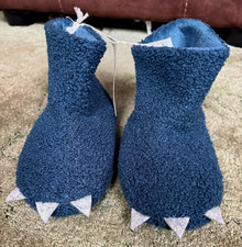 Brandneu mit Etikett Kinder LILY & DAN weiches Textil blau & grau Dinosaurier Slipper Stiefel UK 13 Unisex Children's Stiefel price