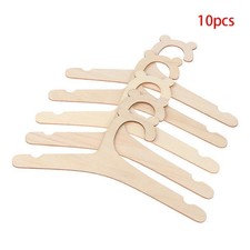 10 Stück Baby Kleiderbügel Holz Babybügel Ständer Mädchen Zimmer Deko Aufbewahrung Baby-Clothes Hanger price