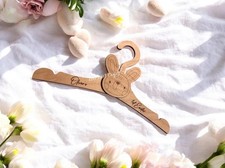 Erste Ostern Personalisiert Neu Baby Kleiderbügel Holzbügel mit Hase Baby-Clothes Hanger price