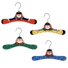 5 Stück Babykleiderbügel Kinder Holzbügel Kinderkleiderbügel Clown Baby-Clothes Hanger price