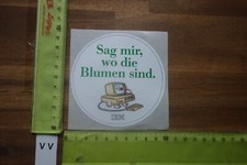 Alter Aufkleber Büro Computer Software Internet IBM Spruch Blumen Büro-Software price