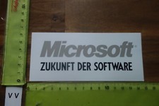 Alter Aufkleber Büro Computer Software Internet MICROSOFT Zukunft der Software Büro-Software price