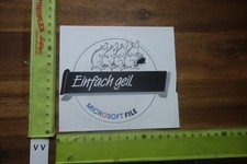 Alter Aufkleber Büro Computer Software Internet MICROSOFT FILE Einfach geil Büro-Software price
