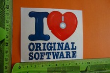 Alter Aufkleber Büro Computer Drucker I LIKE ORIGINAL SOFTWARE Büro-Software price