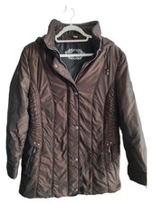 Barbara Lebek Damen Steppmantel Gr. 42/XL Braun Casual Outdoor Outdoor Mantel price