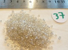 20g Rocailles Perlen 2-3mm weiß silber glänzend Glas Kristal Farbe 37 6,25€/100g Perlenfarbe price