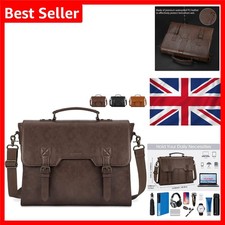 Wasserdichte Vintage-Aktentasche aus Kunstleder für Herren 15,6 Zoll Herren-Briefcase price