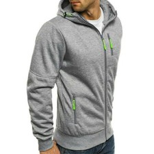 Herren SPORTS Kapuzenpullover Jacquard Zipper Jacke mit Kapuze Langärmlig Blusen Herren-Sports Tasche price