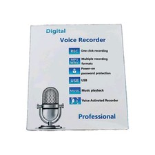 Digitales Diktiergerät 64GB Voice Recorder MP3 WAV Sprachgesteuert Schwarz... Recorder price