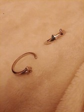 Ring Set in silberfarbene Metallringe Pfoten + Schwänze + Ohren der Tiere verstellbar Colored Stone Earrings price