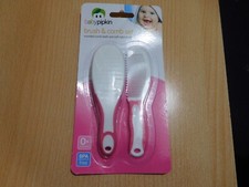 Baby Mädchen Haarbürste & Kamm Set weich & sanft. Abgerundete Kammzähne 0+ Monate Neu Baby-Haarbürste-Kamm price