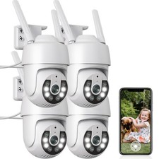 4PCS WLAN Überwachungskamera Webcam HD WIFI IP Camera Aussen Nachtsicht 3MP Web Cameras price