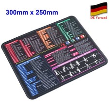 DE Anti-Rutsch Mauspad 30x25cm Gaming Mousepad Excel Shortcuts Unterlage Deutsch Gaming Mouse Pad price