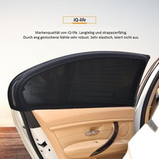 2x SONNENSCHUTZ von iQ Auto Pkw universal Sonnenblende Seitenfenster Sonnenschutz price