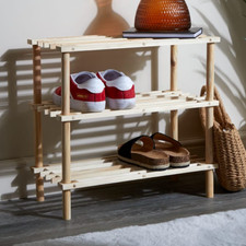Kleine 3 Ebenen Holz Schuhaufbewahrung Holz Schuhregal Schuhschrank Flur Aufbewahrung Shoe Cabinet price