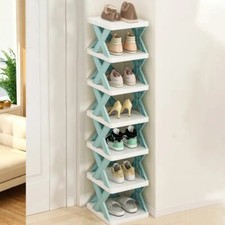 Platzsparendes Schuhregal Regal Aufbewahrungsebene stapelbar Ständer Organizer Schrank schmal Shoe Cabinet price