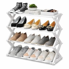 Schuhregal mit 3 Ebenen, platzsparender Aufbewahrungsschrank, passt bis zu klein, weiß Shoe Cabinet price