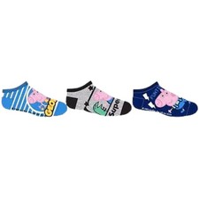 Schorsch Wutz 3er Pack Kindersocken - Jungen Peppa Wutz Sneaker Socken Gr. 23-34 Jungen-Socken price