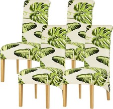 Esszimmerstuhl Schonbezug XL 4er Pack Hochlehner Stuhlbezug Stretch Spandex Druck High Chair Cover price