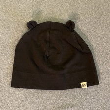 Baby Beanie Mütze dunkelblau unifarben mit Bärenohren, Gr. Einheitsgröße Baby-Mütze price