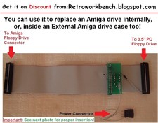 Amiga internal drive adapter cable for connecting 3.5" PC floppy disk drive Disk Cable price