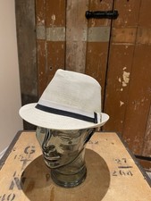 Sun 'N' Sand Kopfbedeckung Fedora weiß Strohhut schwarz & weiß Band Beachwear Ascot Jungen-Beachwear price