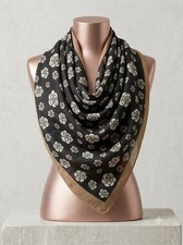 Zwillingsherz Damen Tuch Halstuch Kopftuch Schal schwarz beige NEU Damen-Schal price
