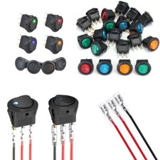 Kippschalter Wippschalter Switch Rund Snap-In 12V LED 3 Pin Ø 20mm Schalter SPST Switches price