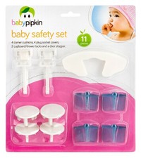 11tlg Baby Kinder Sicherheit Set Eckkissen Steckdosen, Türstopper Schrank Baby-Sicherheitsset price