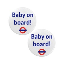 Baby On Board Anstecker 2er Set Pin Rückseite glänzend Schwangerschaft Reise Sicherheit Baby-Sicherheitsset price