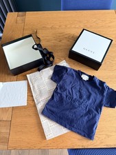 Gucci Baby Tennis Blau Top T-Shirt 3-6m Originalverpackt Baby-Hemd price