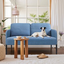 2 Sitzer Sofa 120cm Couch Sofabett Schlafcouch Loveseat Clubsofa für Wohnzimmer Loveseat price