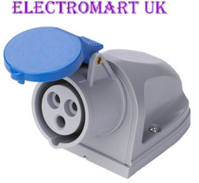 16A 240V BLAU NETZANSCHLUSS STECKDOSE ABDECKUNG CAMPER VAN CARAVAN WOHNMOBIL Outlet Cover price